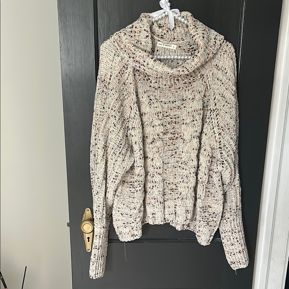 moon & madison Sweaters - Moon & Madison Cream Cowl Neck Sweater